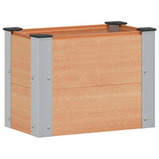 Letto rialzato da giardino Marrone 50 x 30 x 36 cm alluminio 42039024