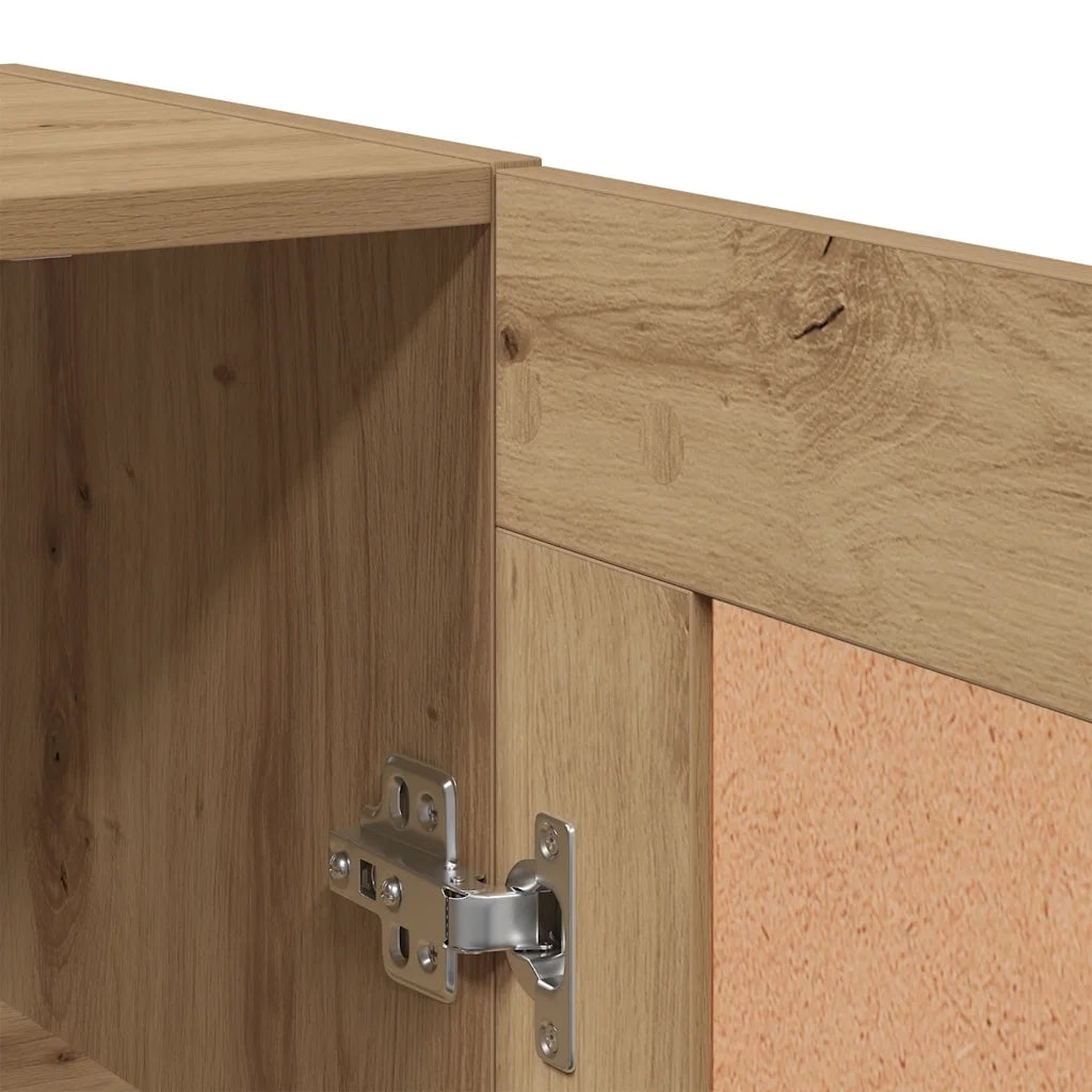 Mobile a Parete Rovere Artigianale 69,5x34x90 cm in Truciolato 857311
