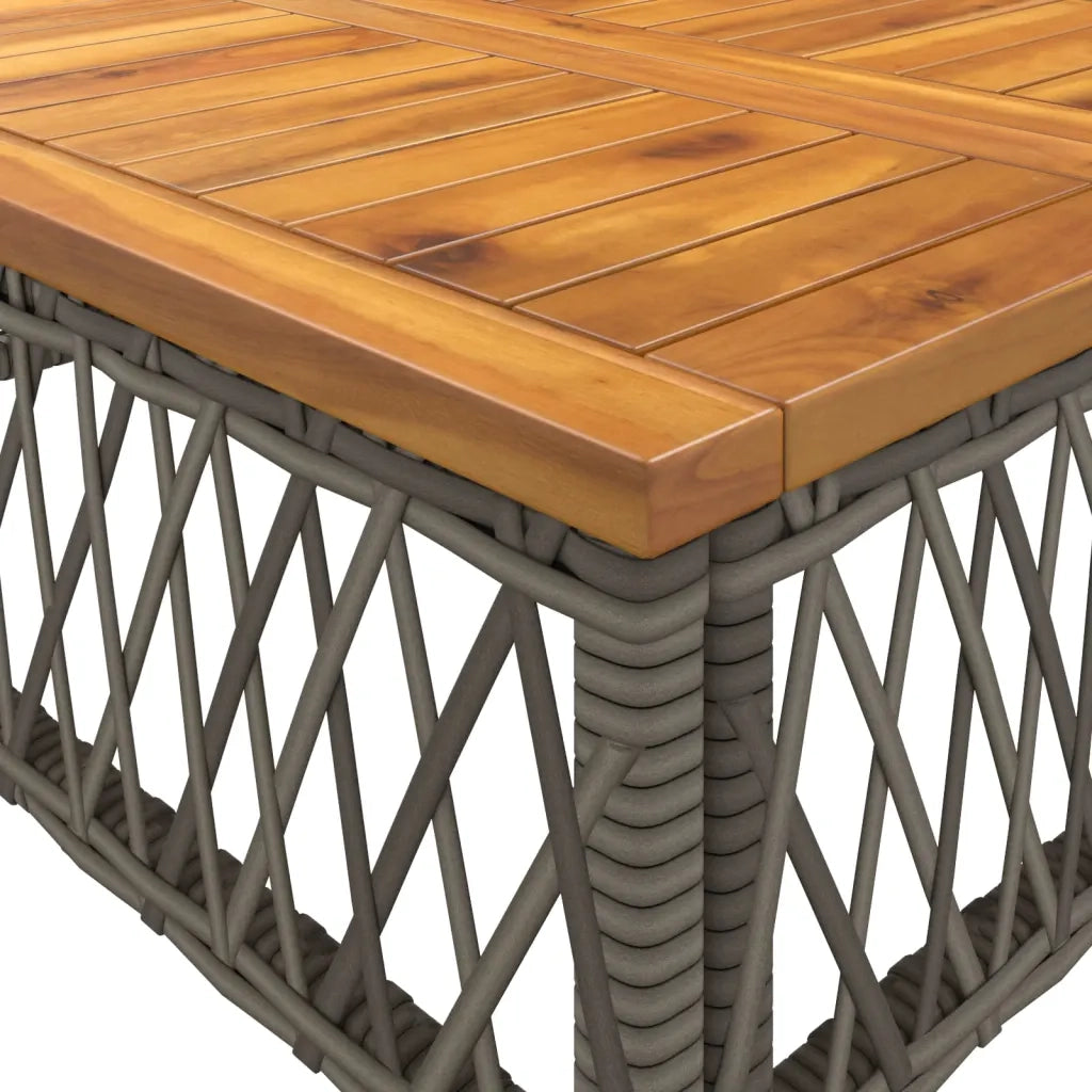 Set Divano da Giardino 2 pz con Cuscini Grigio in Polyrattan