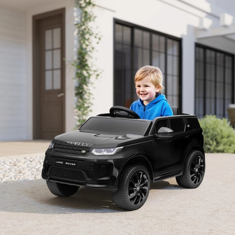 Auto elettrica per bambini, veicolo per bambini 12V con telecomando, luci a LED, musica e clacson, 3-6 anni, nero