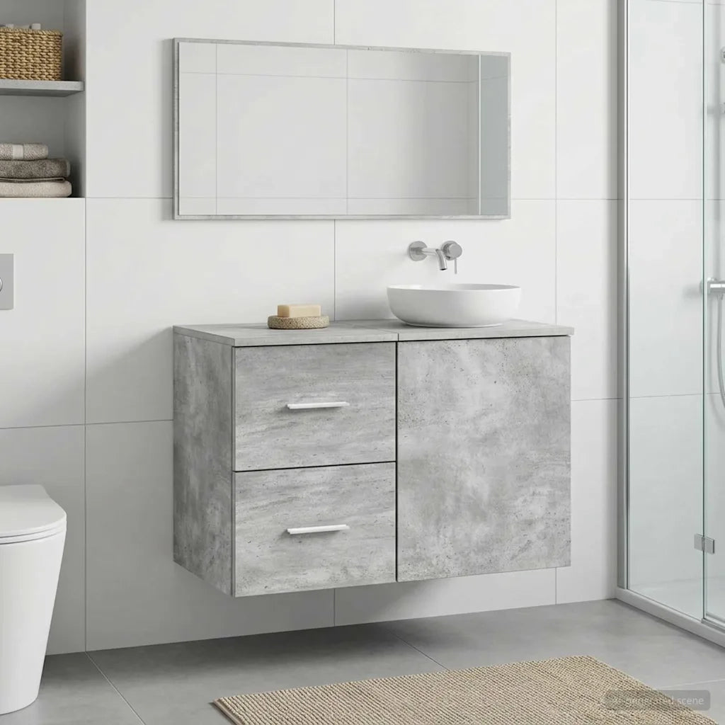 Armadio Bagno In-between Grigio Cemento 30 x 35 x 50 cm 890361