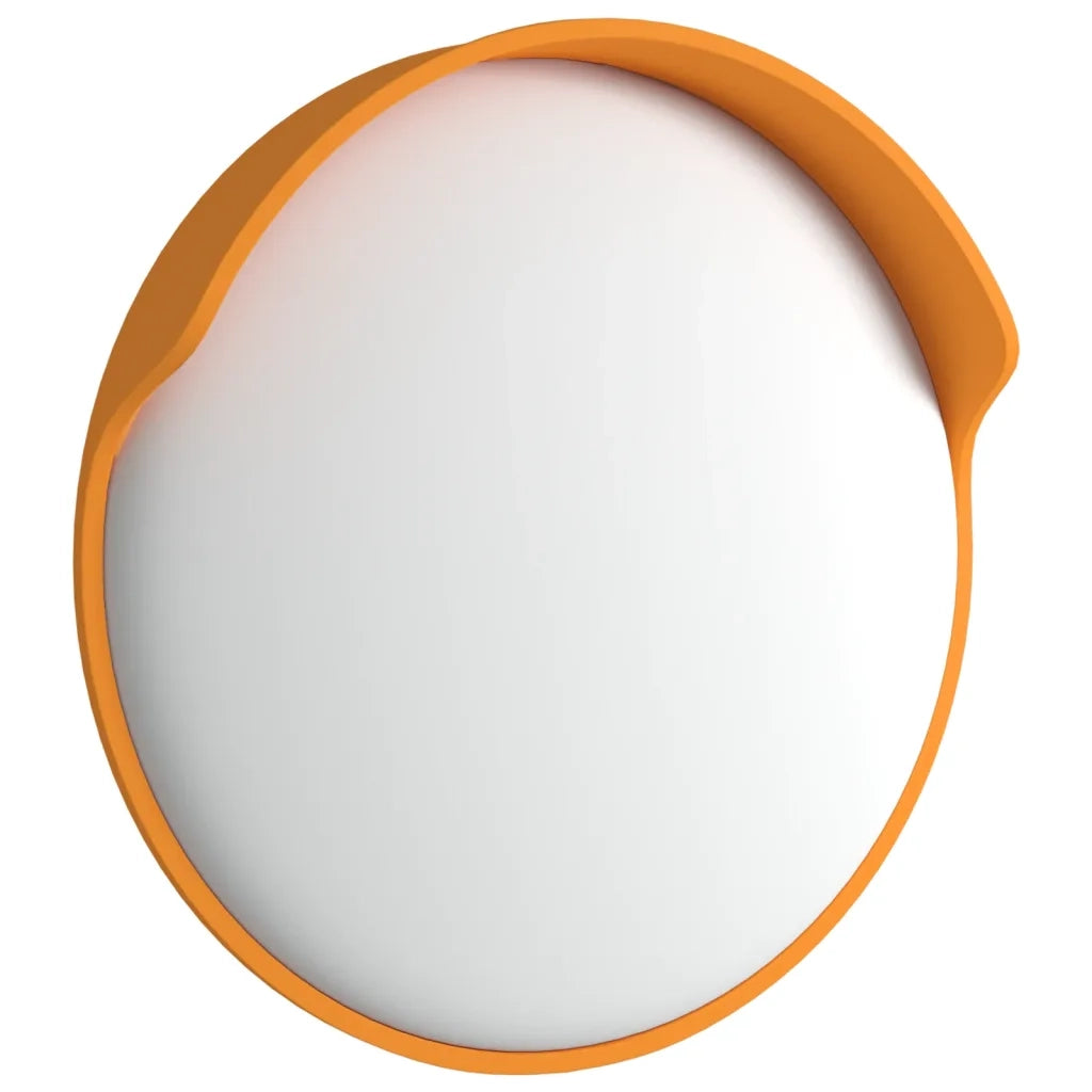Specchio stradale convesso per esterni arancione Ø30 cm in policarbonato 153081