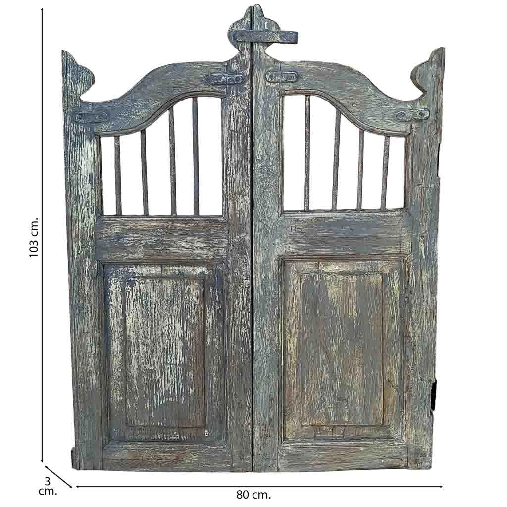Porta in legno artigianale 80x3x103h cm