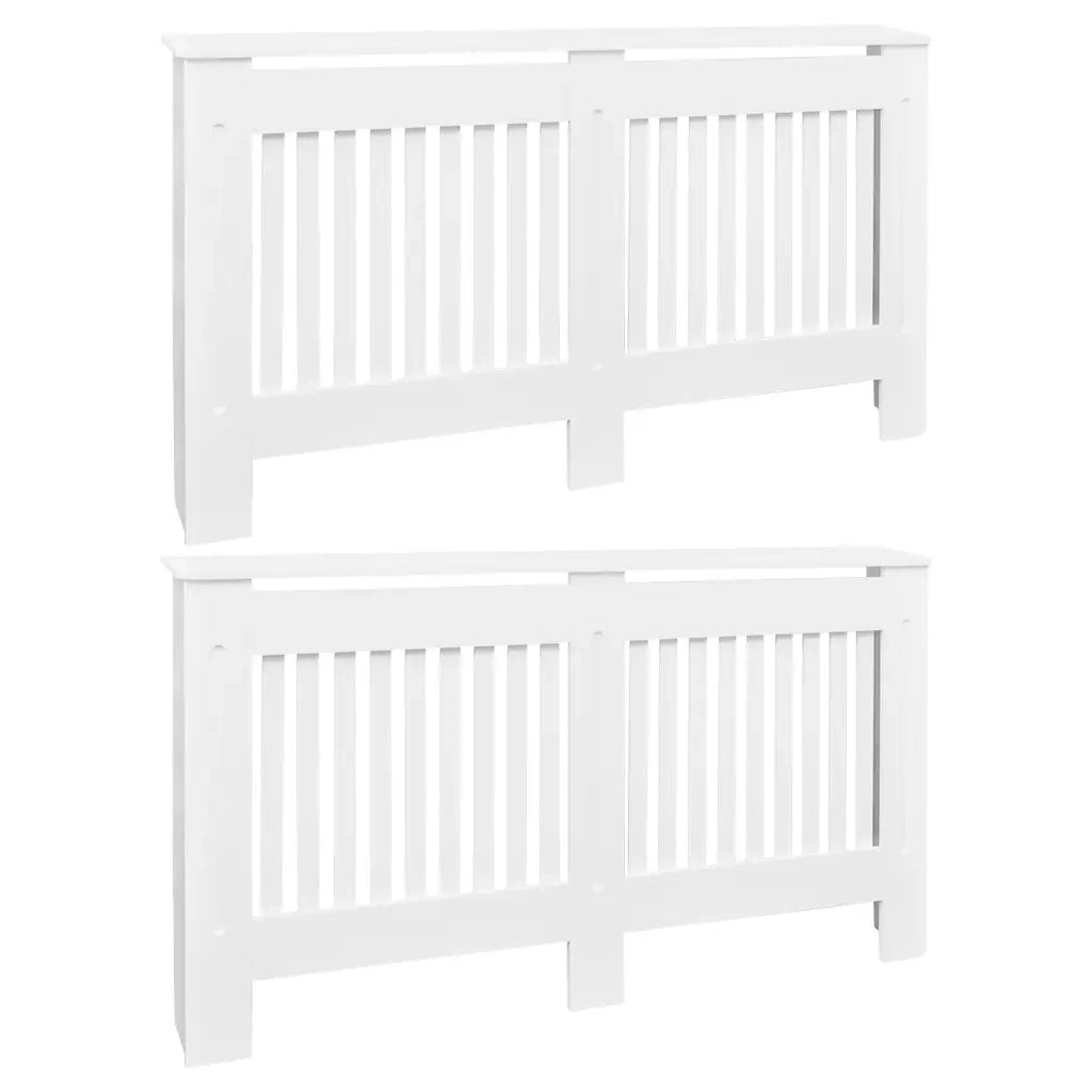 Copritermosifoni 2 pz in Legno Multistrato 152 cm Bianchi CFW8565142