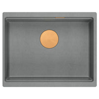 Lavello In Granito Logan 100 Grey Metallic Oro