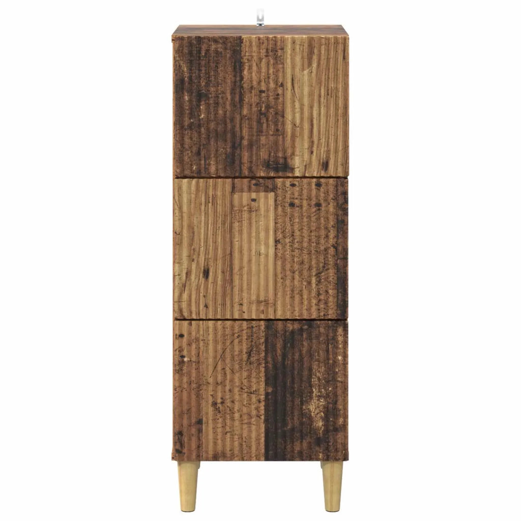 Mobile con Cassetti Legno antico 33 x 34,5 x 90 cm 894623