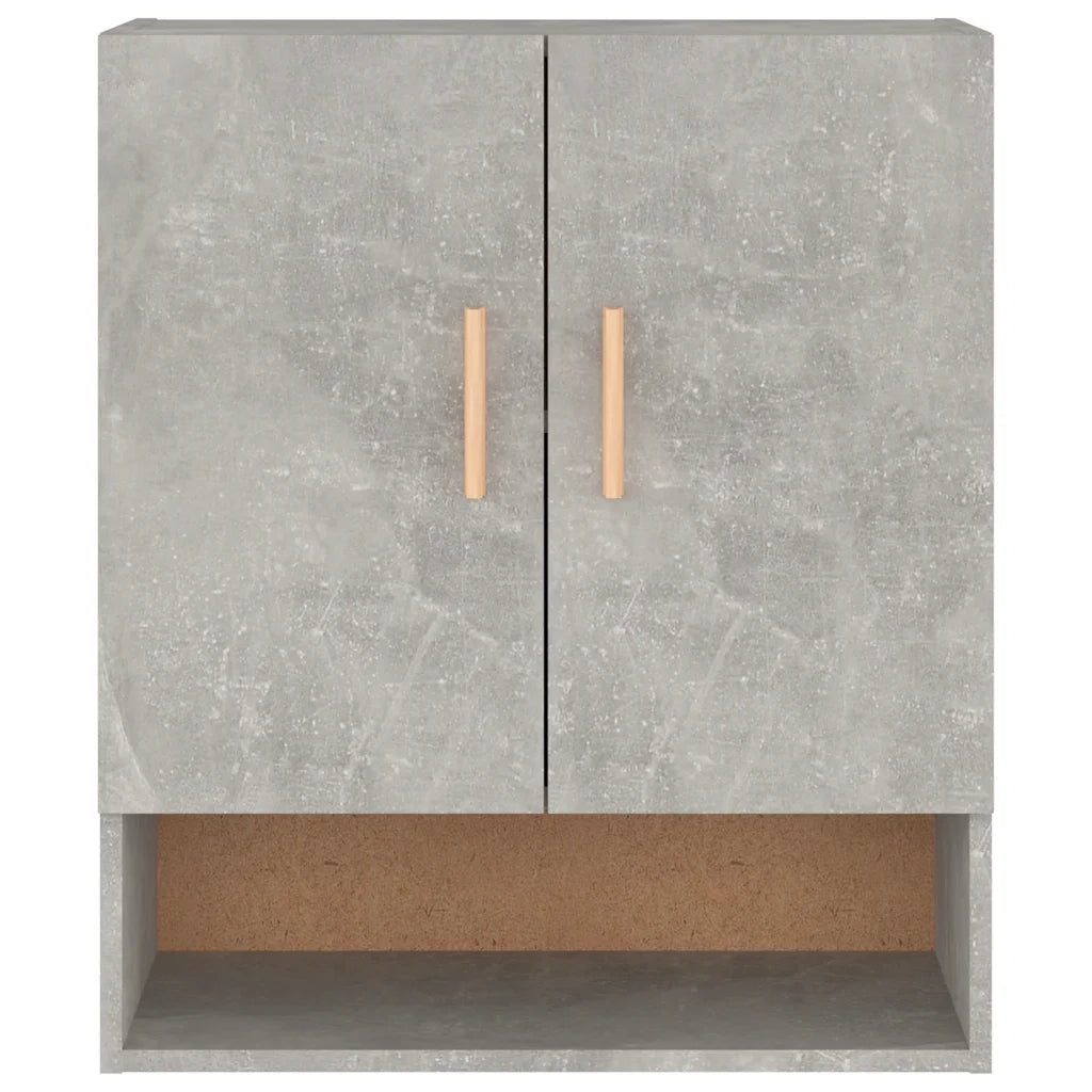 Armadietto a Muro Grigio Cemento 60x31x70 cm Legno Multistrato cod mxl 45495
