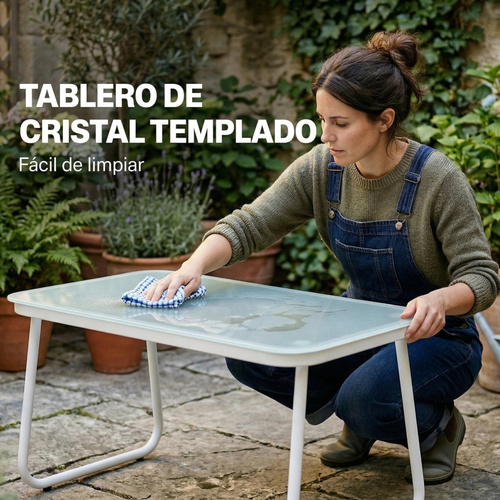 Set divano giardino 4 pezzi ¨C zephmum ¨C tessuto textilene grigio chiaro