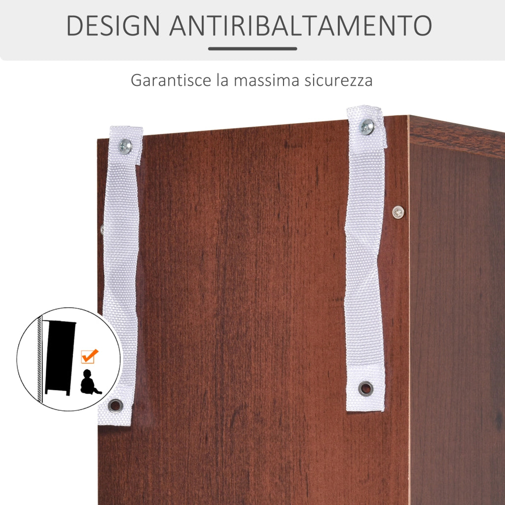 Libreria Porta CD 12 Ripiani per CD Videogames Blu-ray ¨C zephmum ¨C MDF Truciolato 21x20x175 cm Marrone