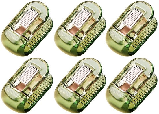 Clips per coperta da letto, 6 pezzi trasparenti, clip coperta da letto antiscivolo, clip coperta da letto senza chiodi, clip coperta da letto per tenere la coperta da letto al suo posto (verde)