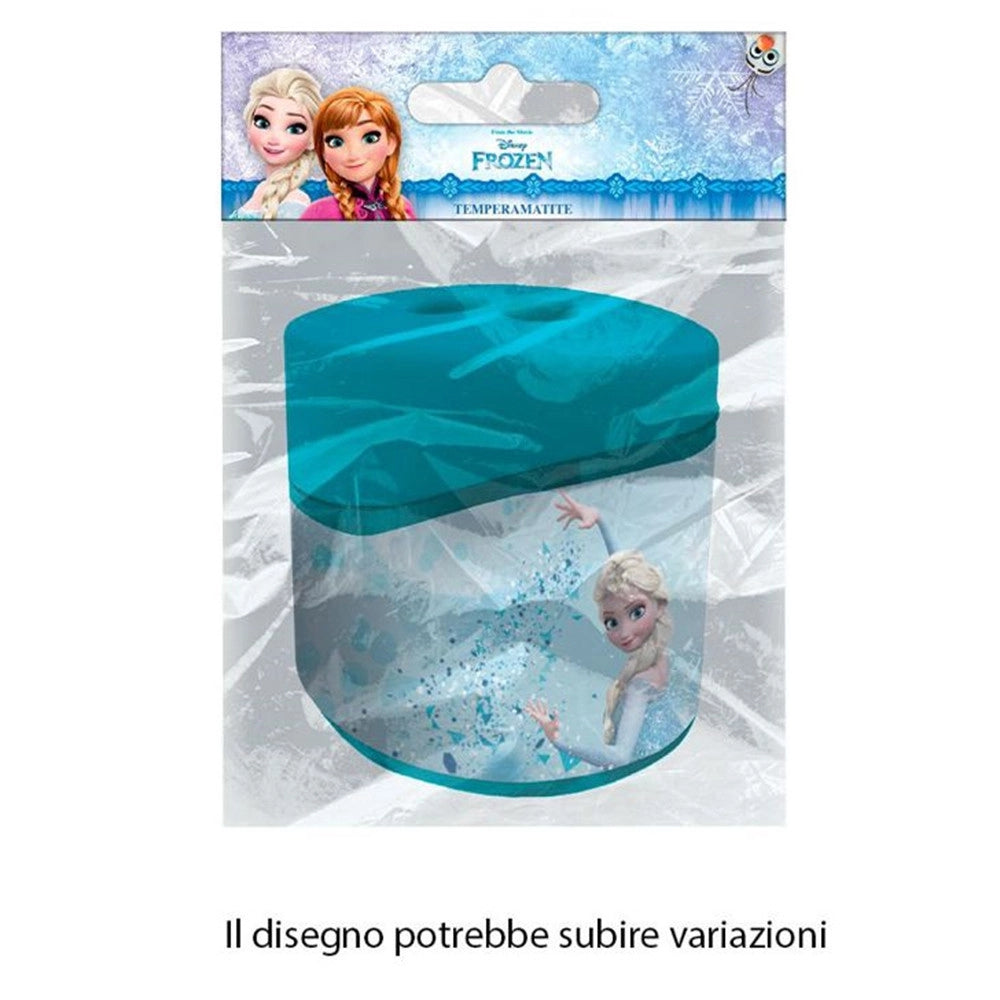Trade Shop - Temperamatite Ovale A 2 Fori Con Serbatoio Frozen Cancelleria Scuola Bambine 960443 -