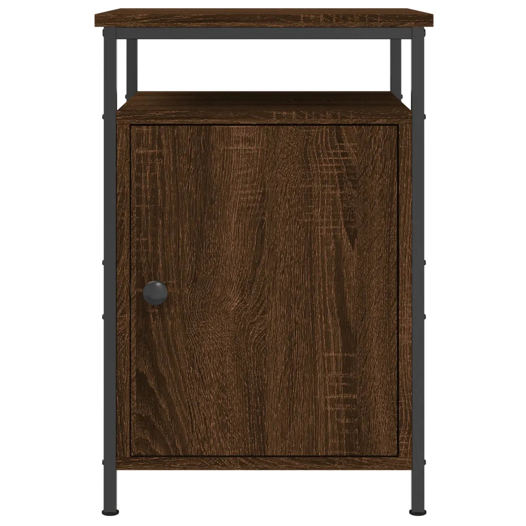 Comodino | Armadio da Notte | Mobiletto da notte Rovere Marrone 40x42x60 cm in Legno Multistrato