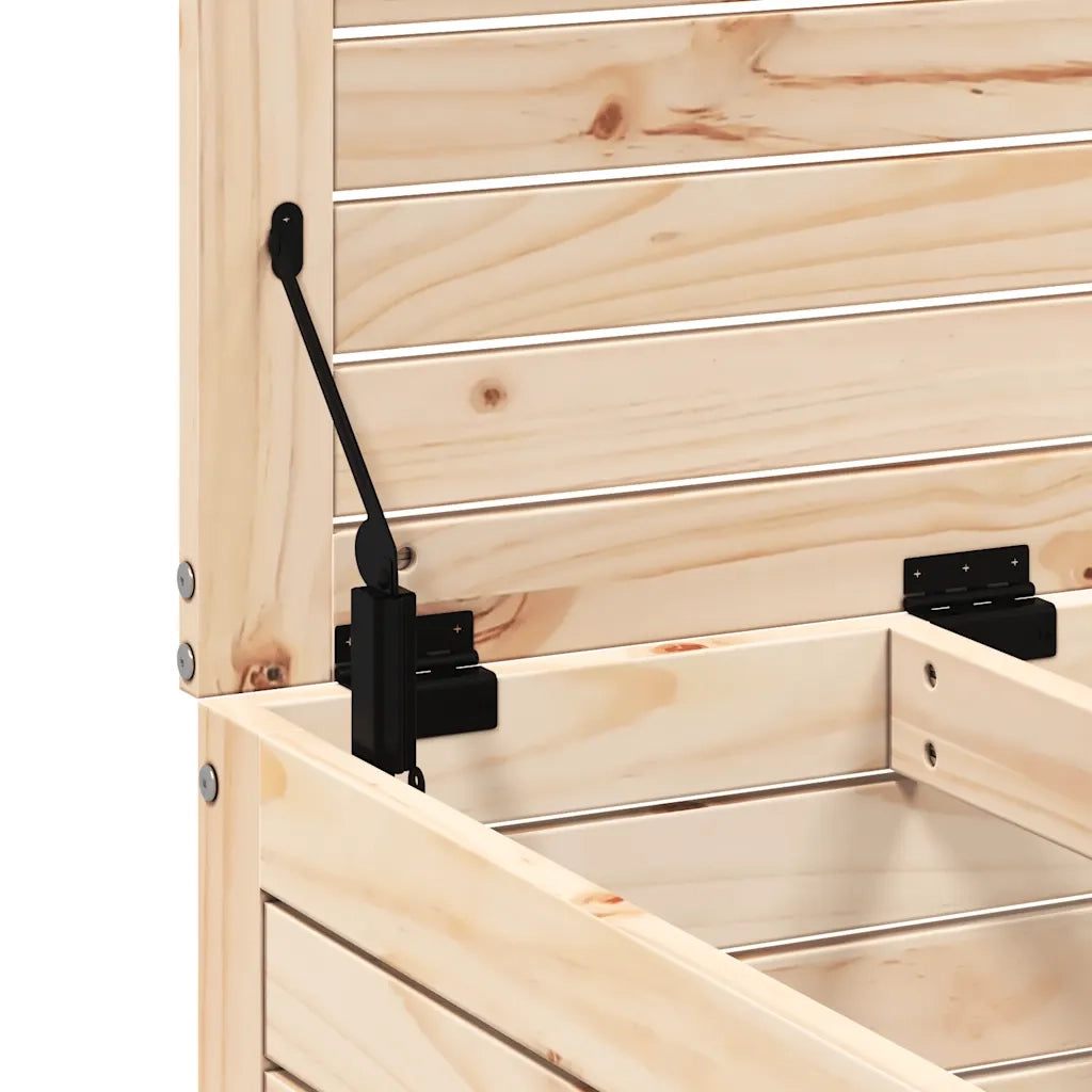 Sedia da giardino-Poggiapiedi da Giardino 62x63,5x53,5 cm Legno Massello di Pino