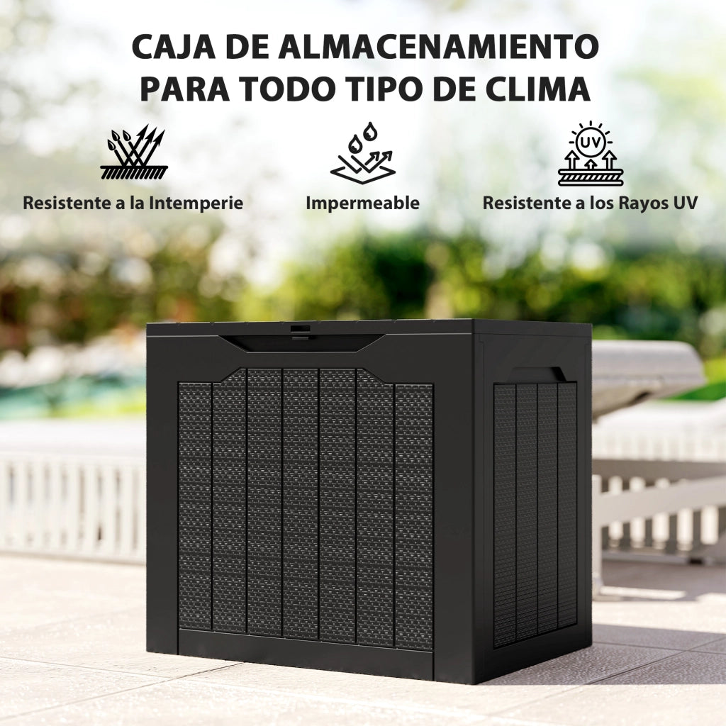 Cassa per Esterno in Polipropileno ¨C Minimal ¨C Nero 56x41x50 cm