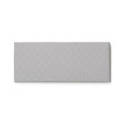Letto matrimoniale Amarillide, Testata in ecopelle a muro, Made in Italy, adatta a letto Matrimoniale, cm 170x60, Bianco