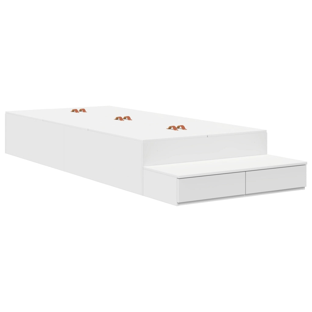 Struttura Letto con Contenitore Bianca 90x200 cm