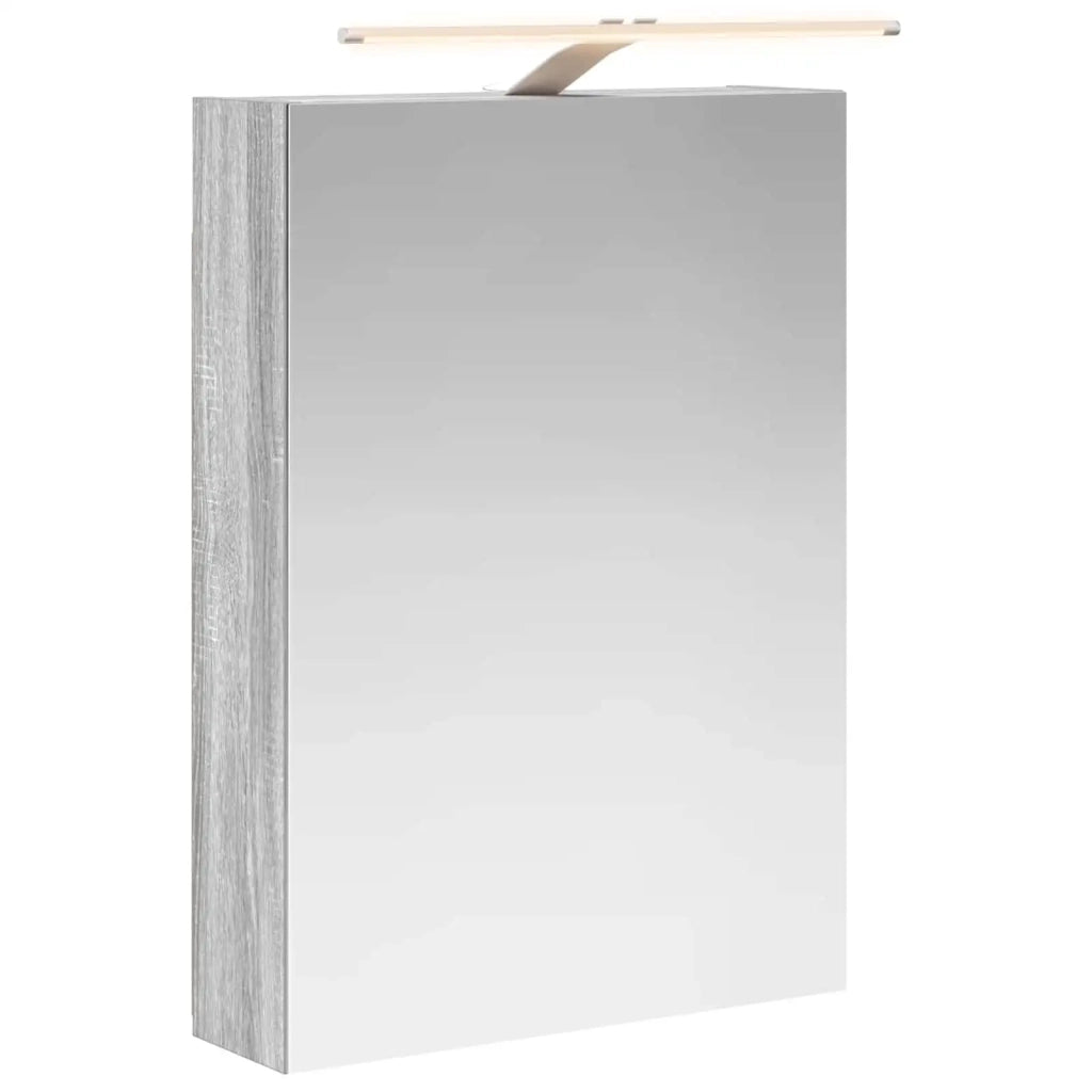 Mobiletto per specchio da bagno Grigio Sonoma 50 x 14,5 x 70 cm 889052