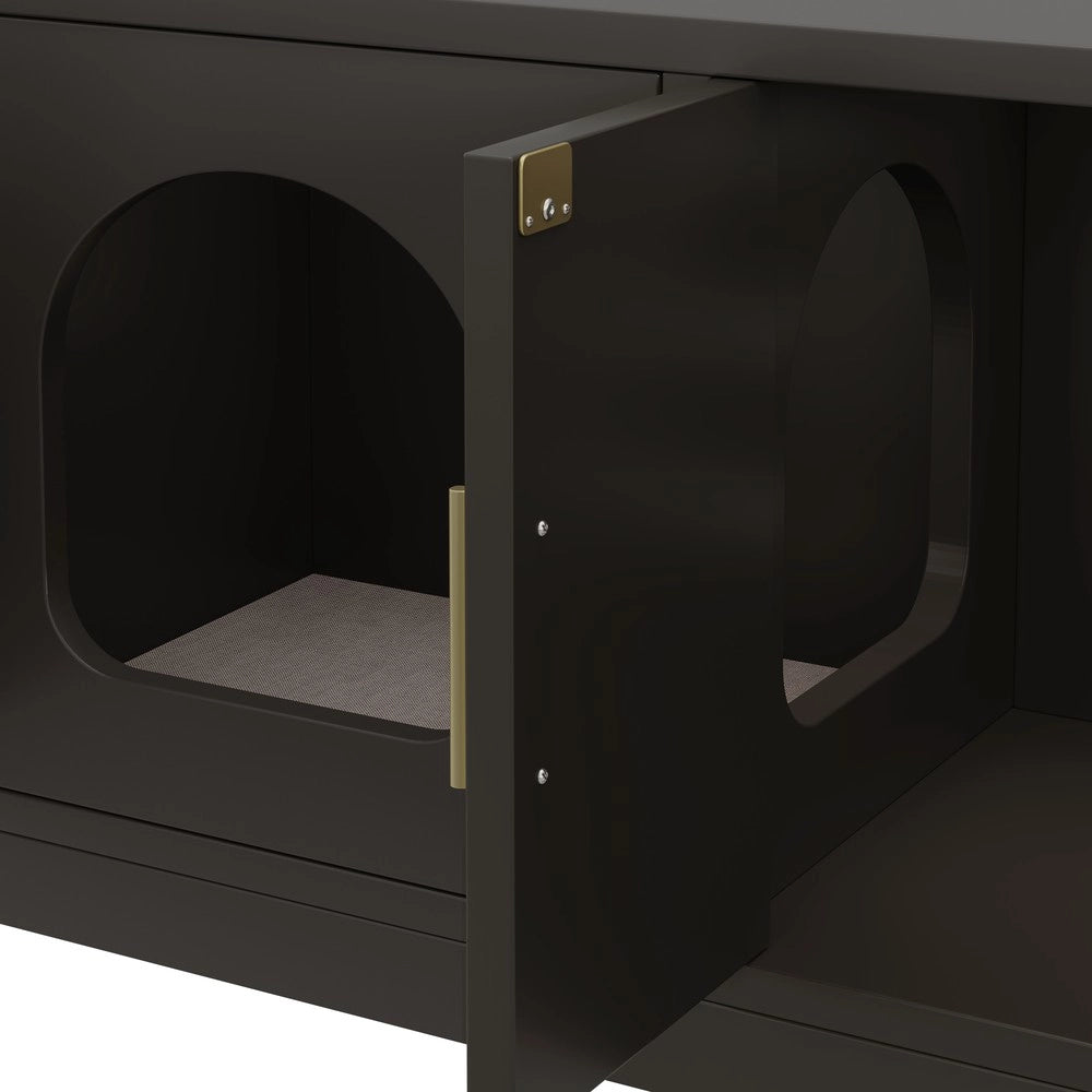 Mobile per Gatti con Lettiera Nascosta ¨C Xylo ¨C Legno, 140x40x45,5 cm