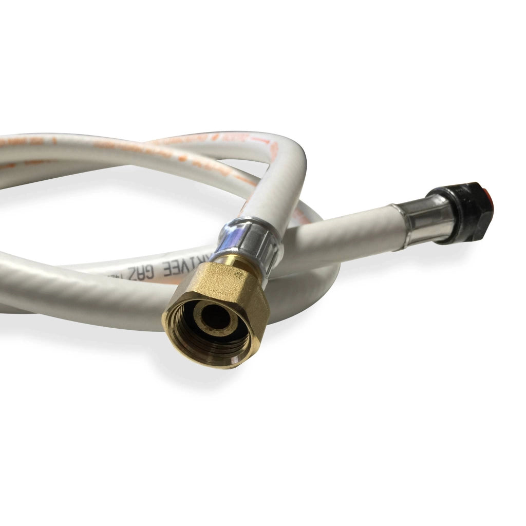 Tubo flessibile per gas certificato nf g1/2, 1,5m, grigio