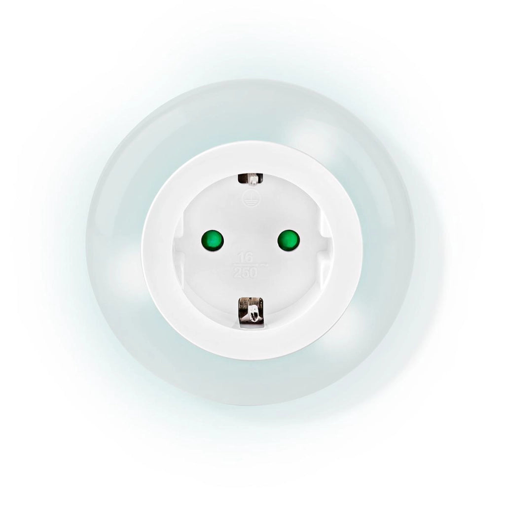 Luce notturna a LED tattile con sensore e presa di corrente 3680W Bianco Nedis