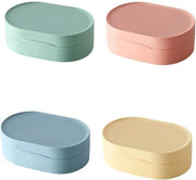 Sacchetto di Sapone Portatile - Contenitore Stivato con Coperchio Impreregolabile per Docce in Casa, Camping all'Aperto