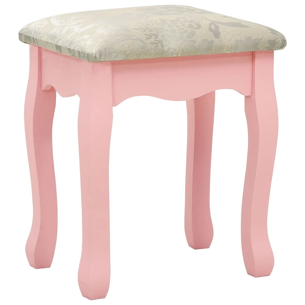 Set toeletta e sgabello 100 x 40 x 146 cm rosa 02_0006377
