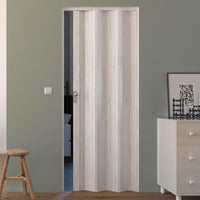Porta a Soffietto da Interno 88,5x214 cm in PVC Florance Pino Sbiancato