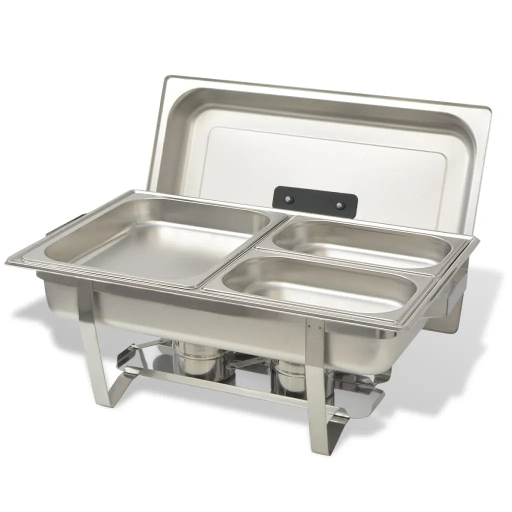 Set 2 pz Teglie Scaldavivande in Acciaio Inossidabile 50528