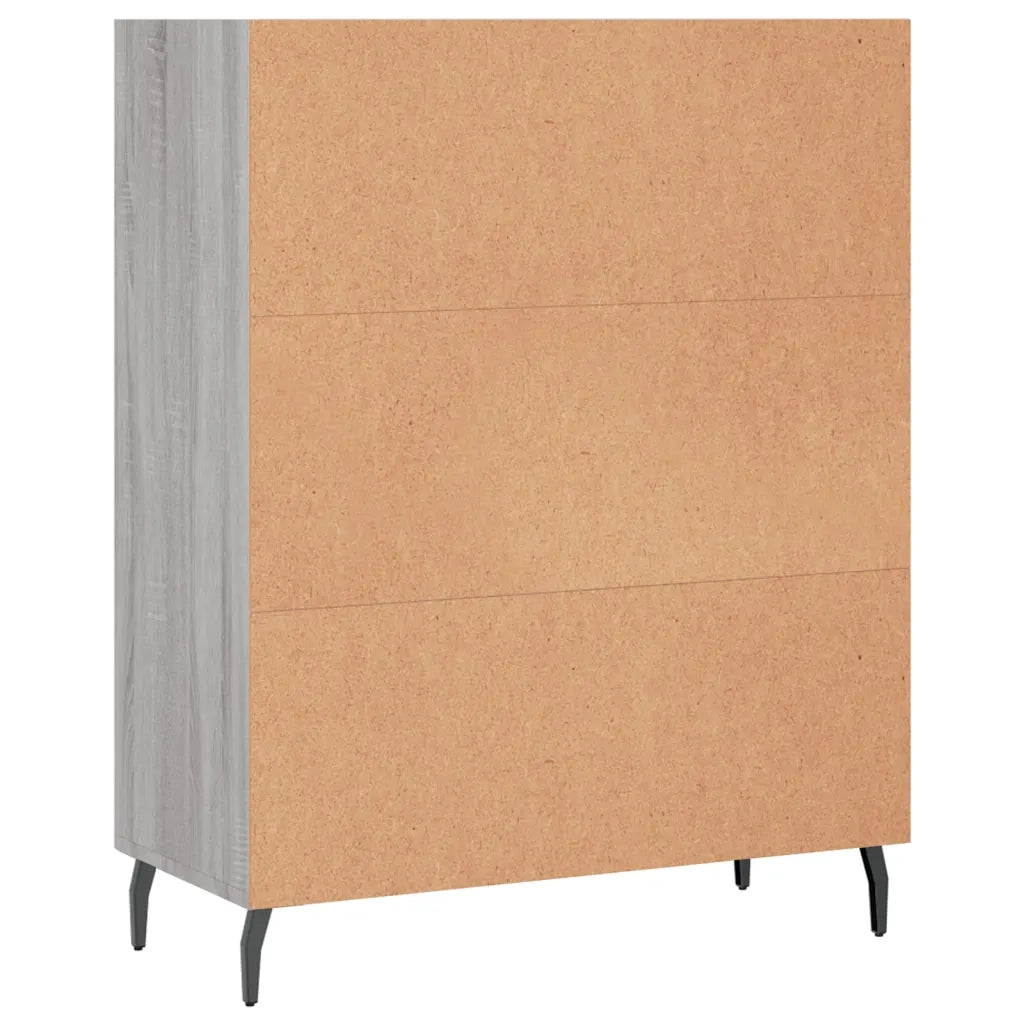 Scaffale Grigio Sonoma 69,5x32,5x90 cm in Legno Multistrato 828386