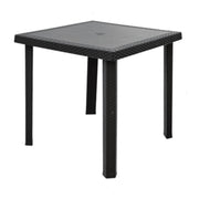 TAVOLO RATTAN FIGARO 80X80XH72CM ANTRACITE