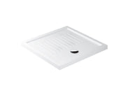 Piatto doccia quadrato in Ceramica GALASSIA 90x90 BIANCO LUCIDO H 6 cm con antiscivolo