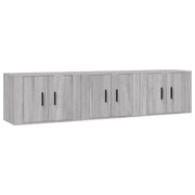 Mobile TV multimediale da parete mensola TV credenza TV per sala da pranzo soggiorno camera da letto 3 pezzi Sonoma 57 x 34,5 x 40 cm grigio 02_0029050