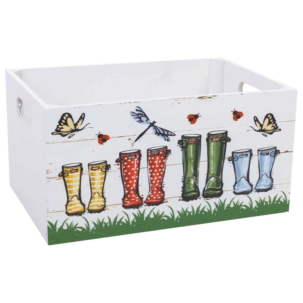 Set di 3 cassetti in legno multicolore 36x26x18h-31x21x16h-26x16x14h cm