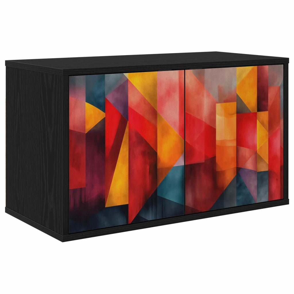 Mobile TV da Parete HEESCH 69 x 33 x 40 cm Rovere Nero 8007128