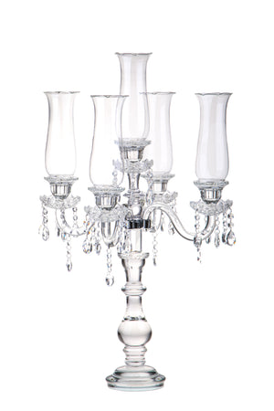 Porta Candele x 5 con Parafiamma Ø 48 H 79 cm