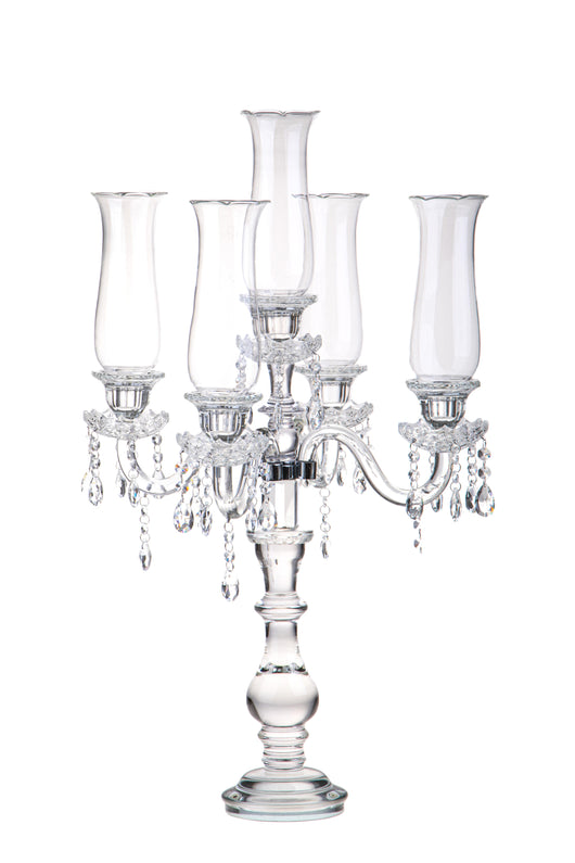 Porta Candele x 5 con Parafiamma Ø 48 H 79 cm