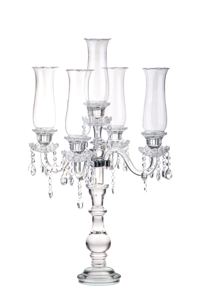 Porta Candele x 5 con Parafiamma Ø 48 H 79 cm