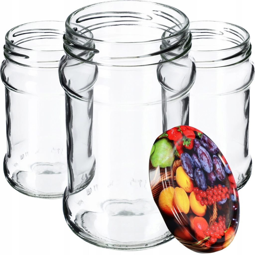 KADAX Seno vasetti 315ml 10pz 66mm + coperchi 'Frutta'