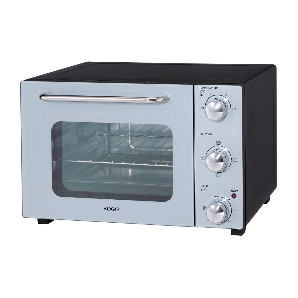 Forno elettrico 22L multifunzione, 4 modalità cottura, termostato 90-230°C, timer 60 minuti 1300W - SOGO