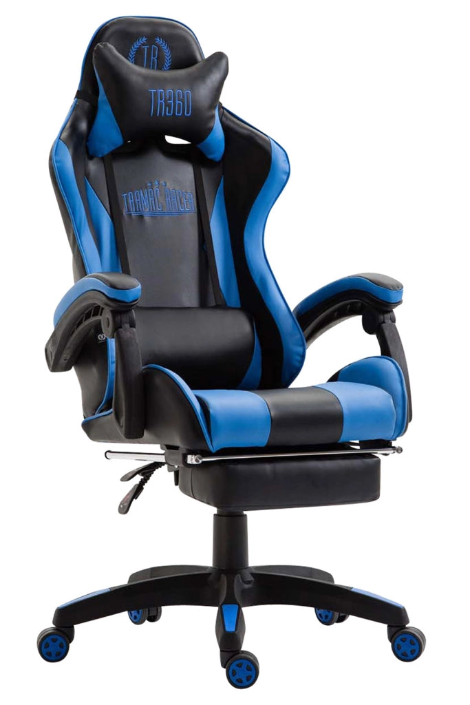Poltrona gaming IGNITE in similpelle Nero/blu