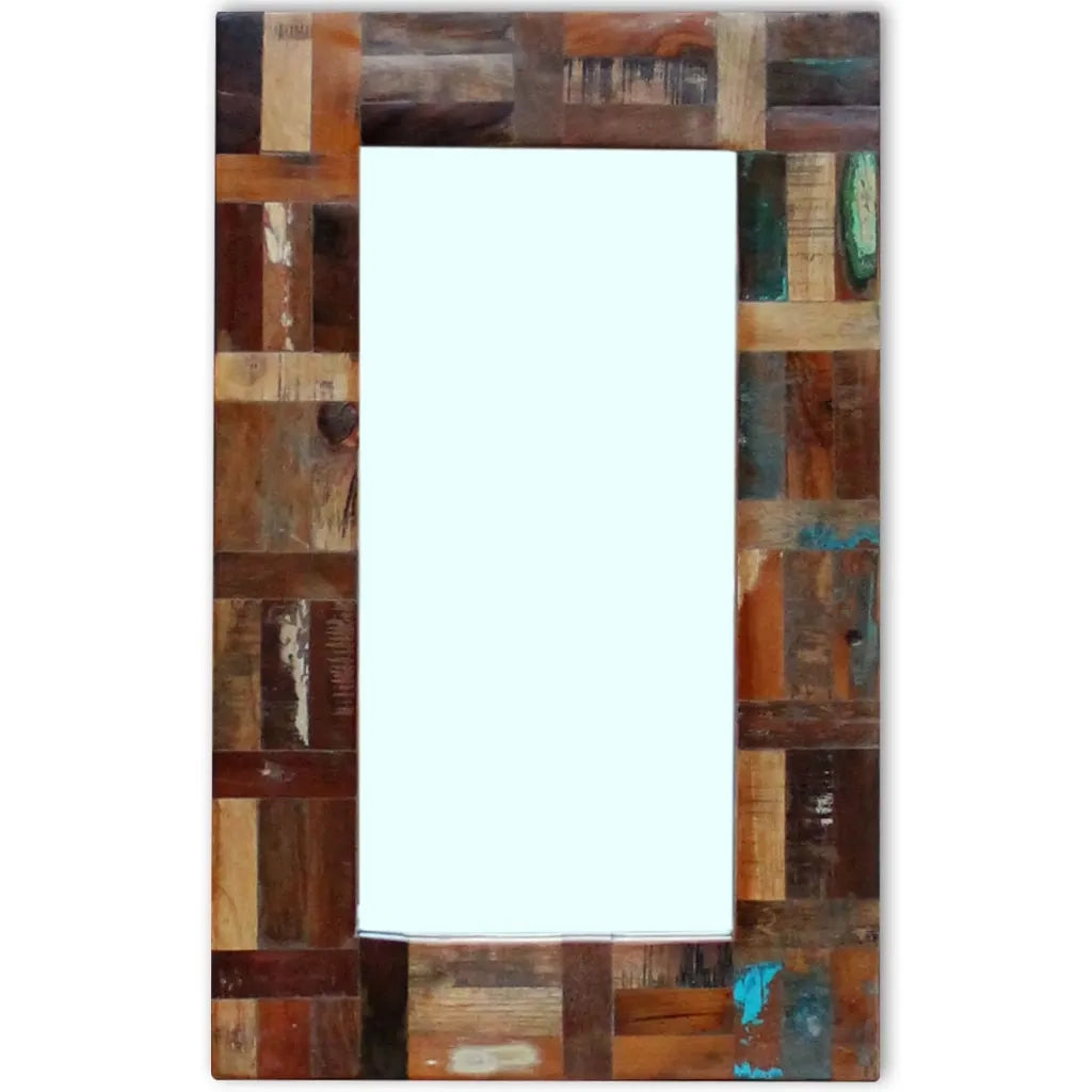 Specchio in Legno Massello di Recupero 80x50 cm cod mxl 49069