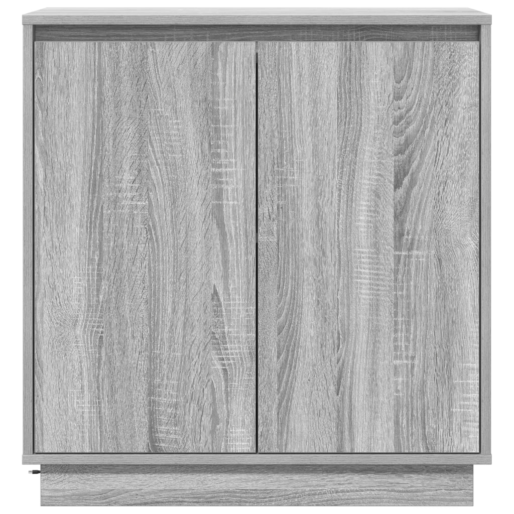 Credenza LED Grigio Sonoma 71x34,5x75 cm in Legno Ingengnerizzato