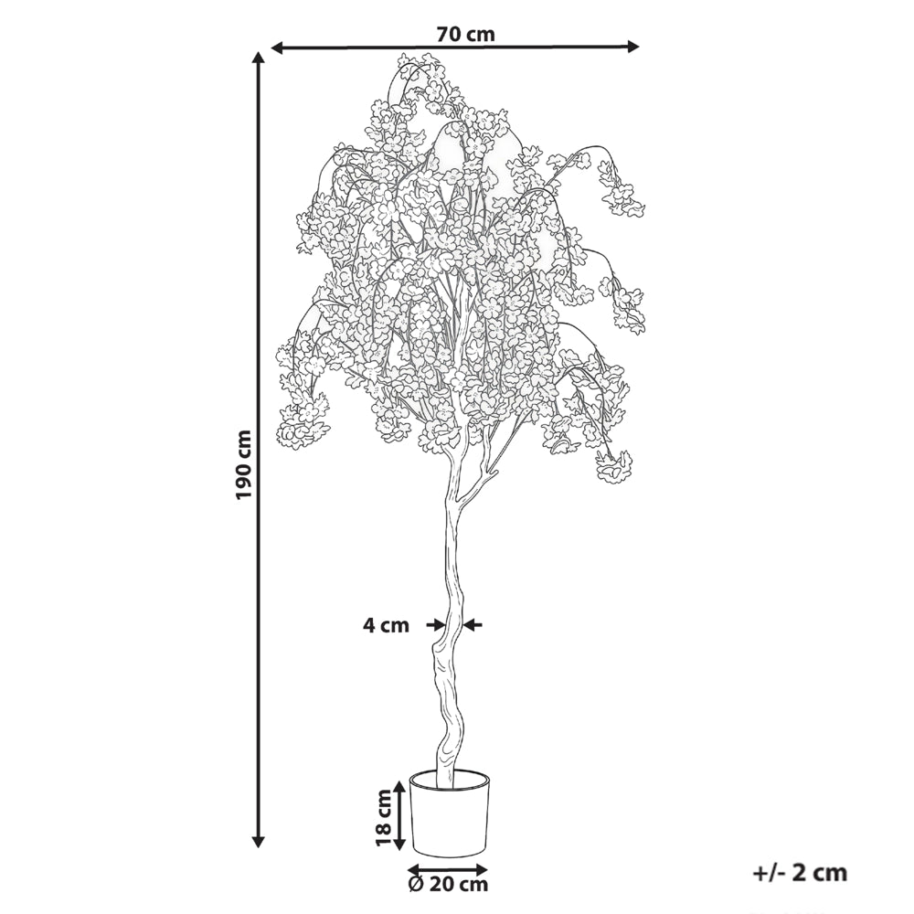 Pianta artificiale con vaso 180 cm decorativo per interni ed esterni
