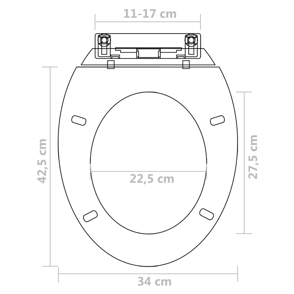 Copriwater a Chiusura Rallentata 2 pz Plastica Bianco CFW2982708