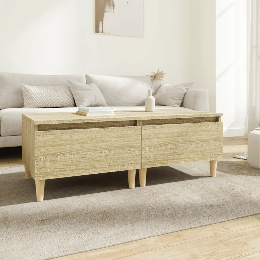 Tavolini 2pz Rovere Sonoma 50x46x35 cm in Legno Multistrato 819507