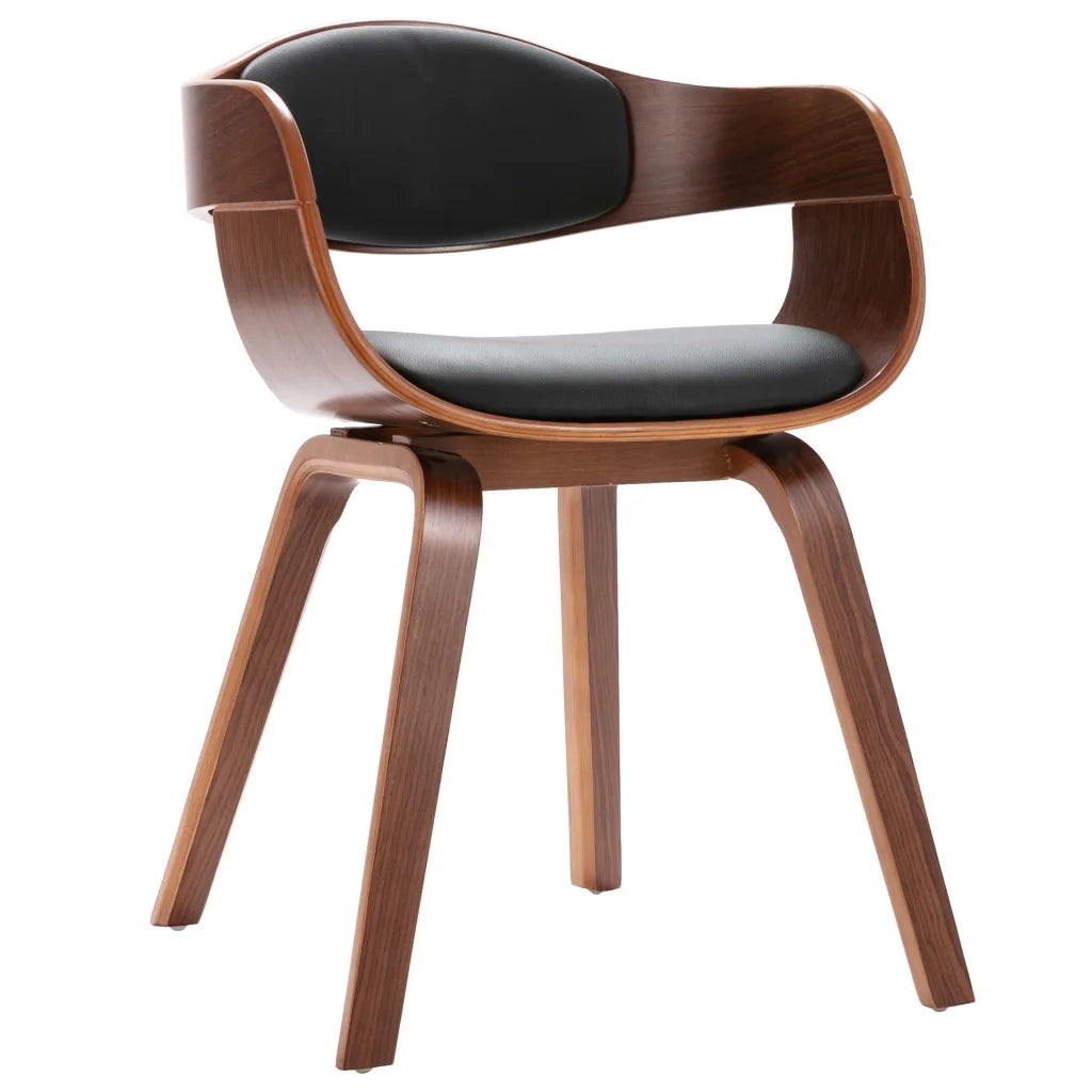 Sedie da Pranzo 4 pz in Legno Curvato e Similpelle 3054812