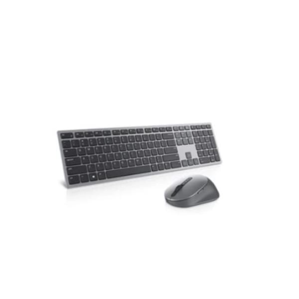 Dell km7321w tastiera mouse incluso ufficio rf senza fili + bluetooth qwerty us international grigio, titanio - KM7321WGY-INT