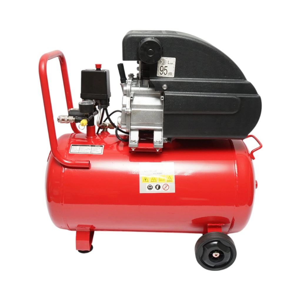 Compressore d'aria 50L, potenza motore 1,5KW/2HP, pressione massima 8 bar, volume aria aspirata 195L THOR