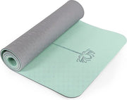 Mat di yoga antiscivolo con cinturino per allenamento e yoga con misure 183 cm x 61 cm x 0,6/0,8 cm