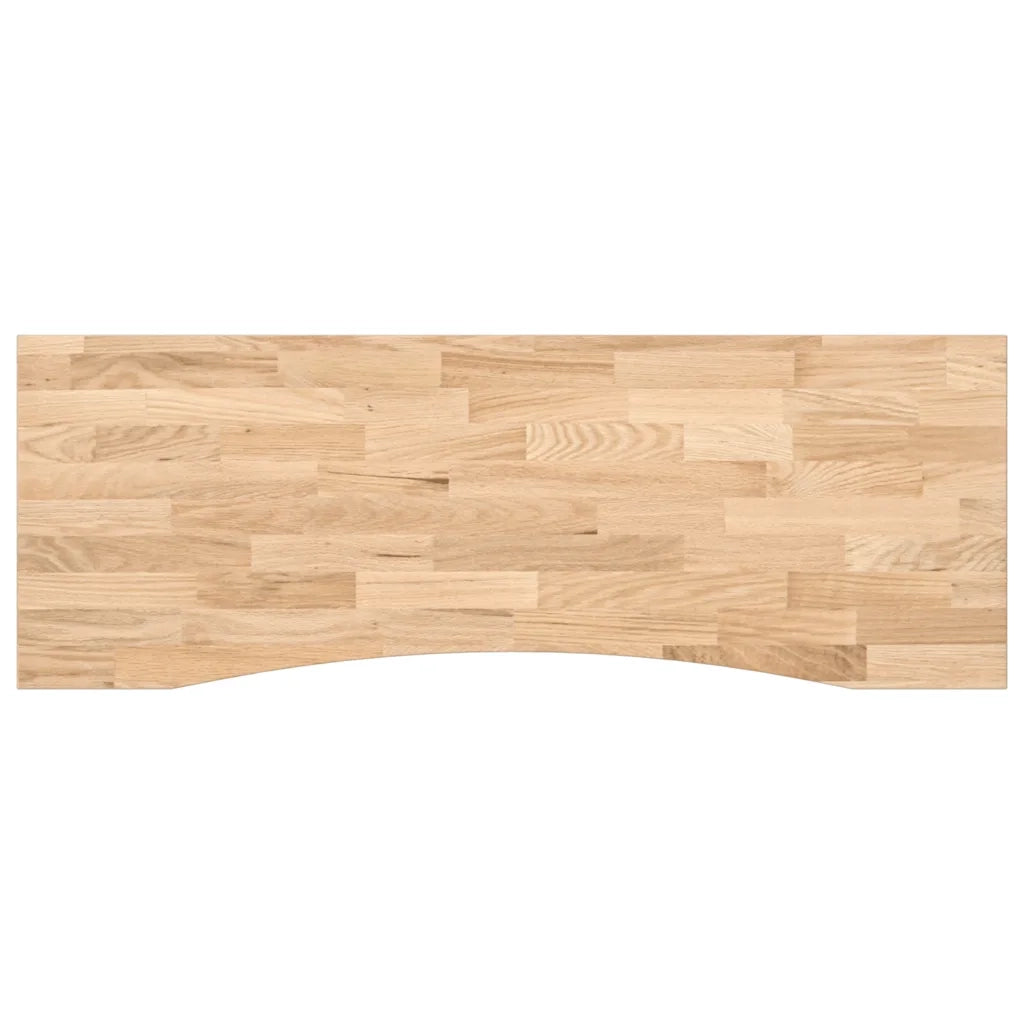vidaXL Piano Scrivania 140x50x2,5 cm Rovere Massello Non Trattato